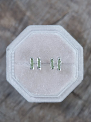 Peridot Earrings with Hidden Gems - Gardens of the Sun | Ethical Jewelry