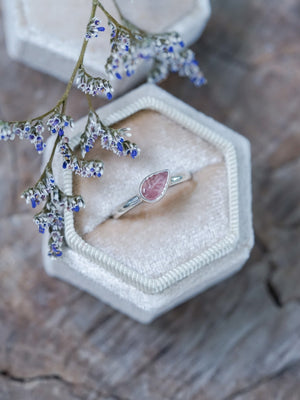 Pink Tourmaline Leaf Ring - Gardens of the Sun | Ethical Jewelry
