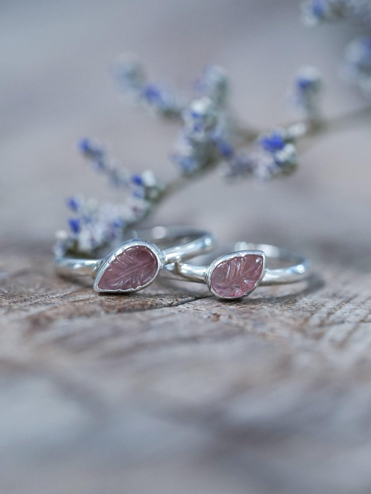 Pink Tourmaline Leaf Ring - Gardens of the Sun | Ethical Jewelry