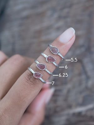 Pink Tourmaline Leaf Ring - Gardens of the Sun | Ethical Jewelry