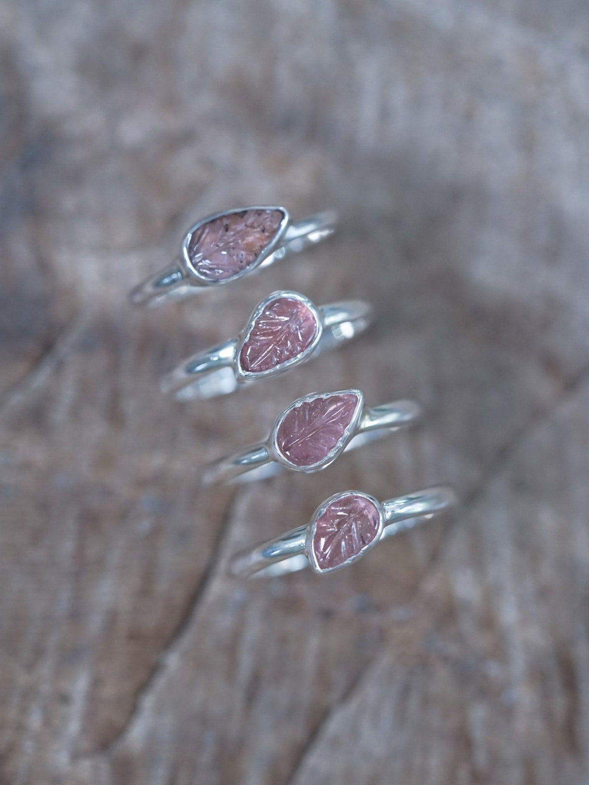 Pink Tourmaline Leaf Ring - Gardens of the Sun | Ethical Jewelry