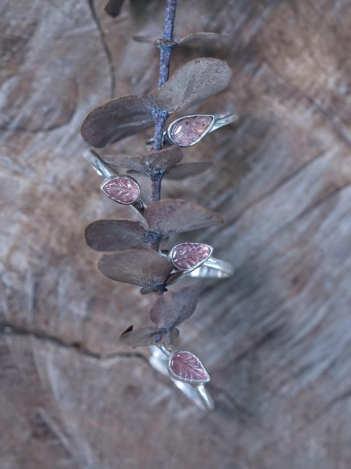 Pink Tourmaline Leaf Ring - Gardens of the Sun | Ethical Jewelry