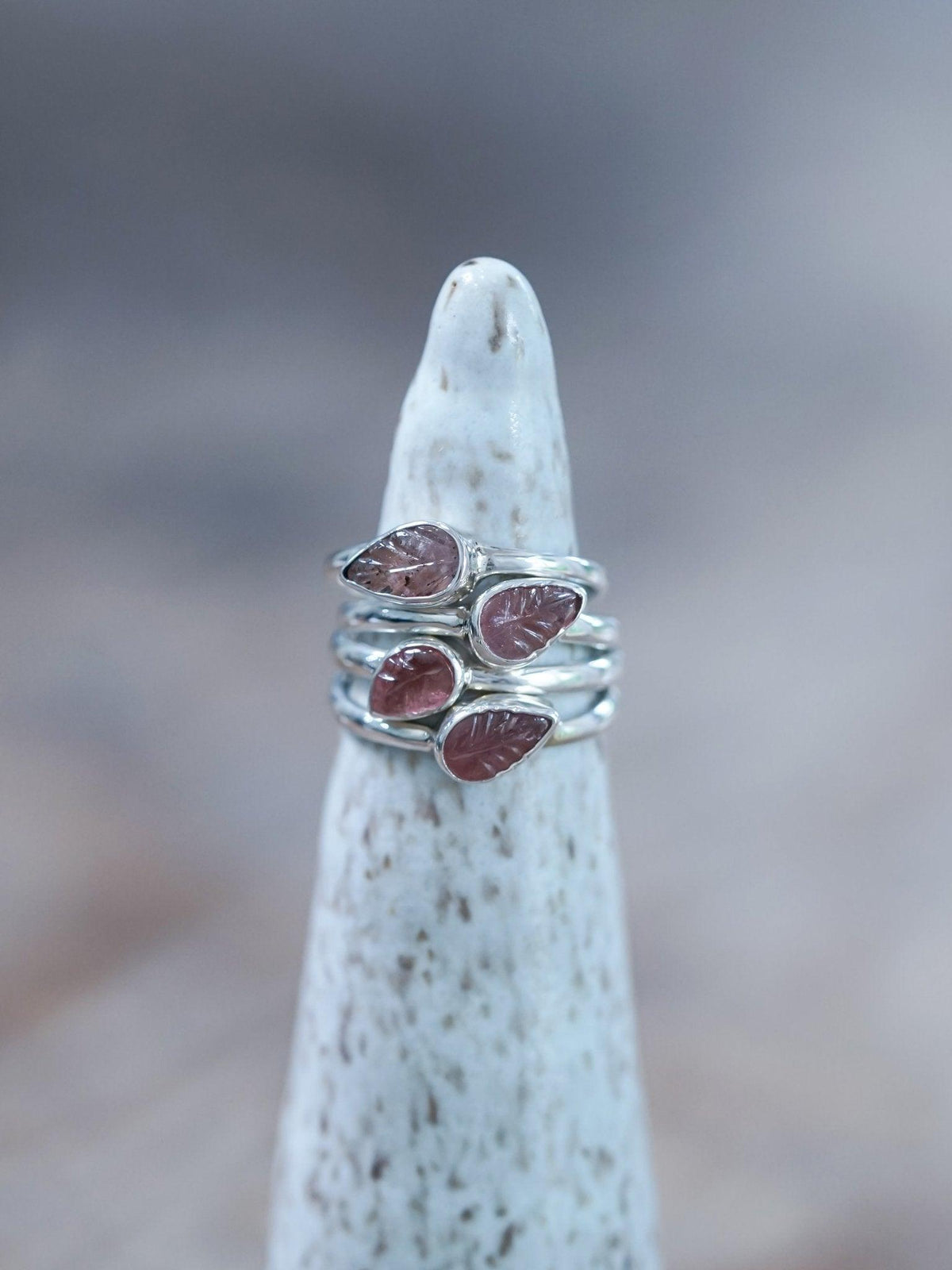 Pink Tourmaline Leaf Ring - Gardens of the Sun | Ethical Jewelry
