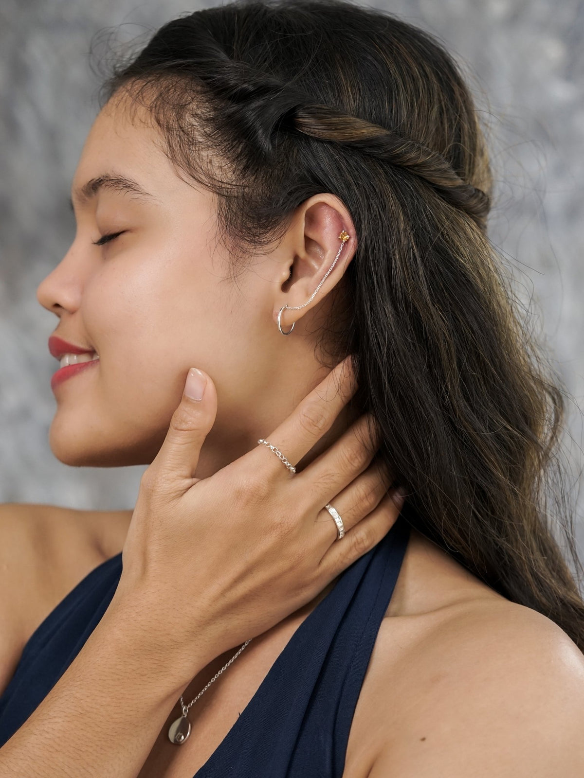 Plain Ear Chains - Gardens of the Sun | Ethical Jewelry