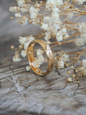 Plain Wedding Band in Gold - Gardens of the Sun | Ethical Jewelry