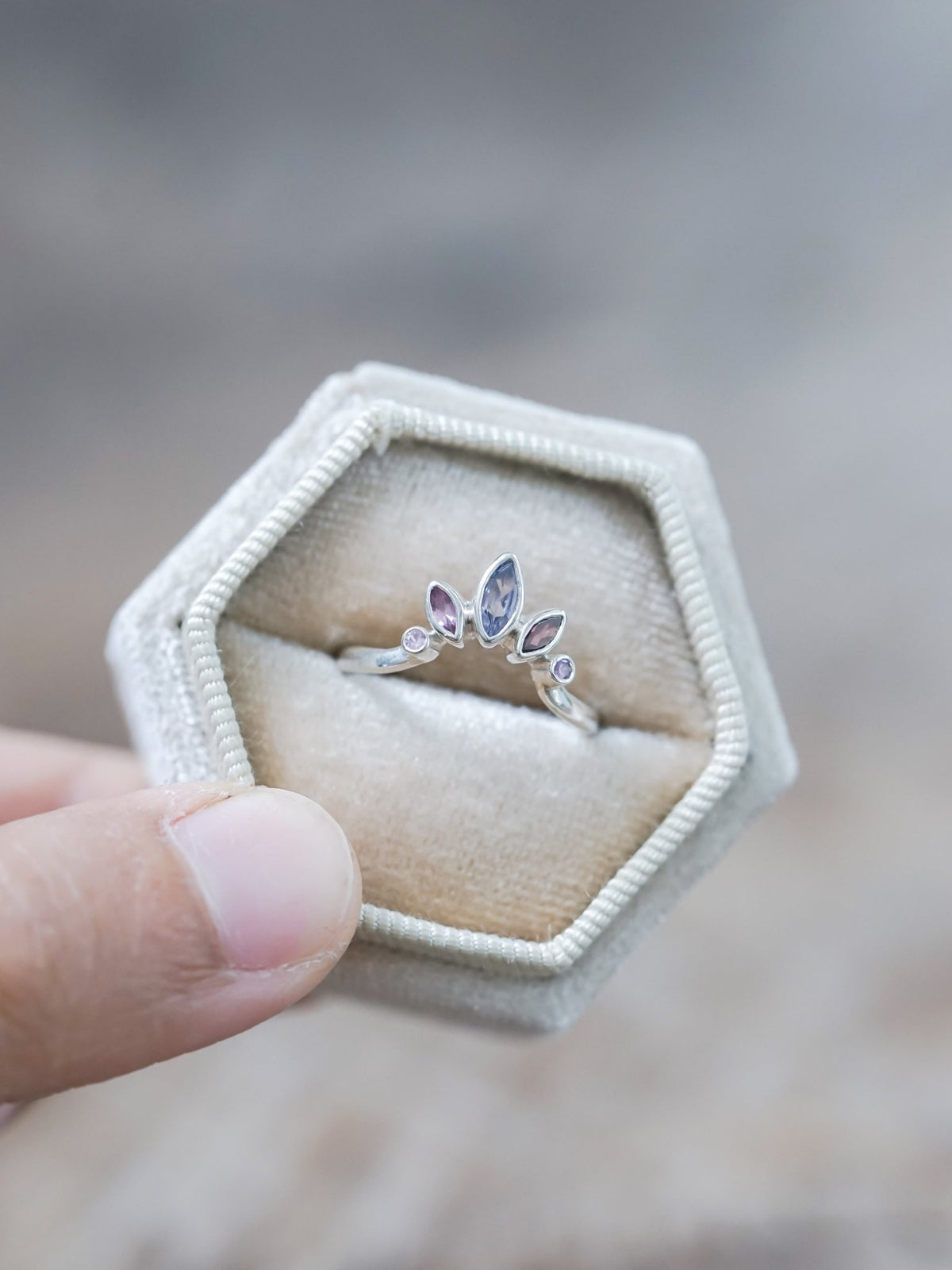 Purple Crown Ring - Gardens of the Sun | Ethical Jewelry
