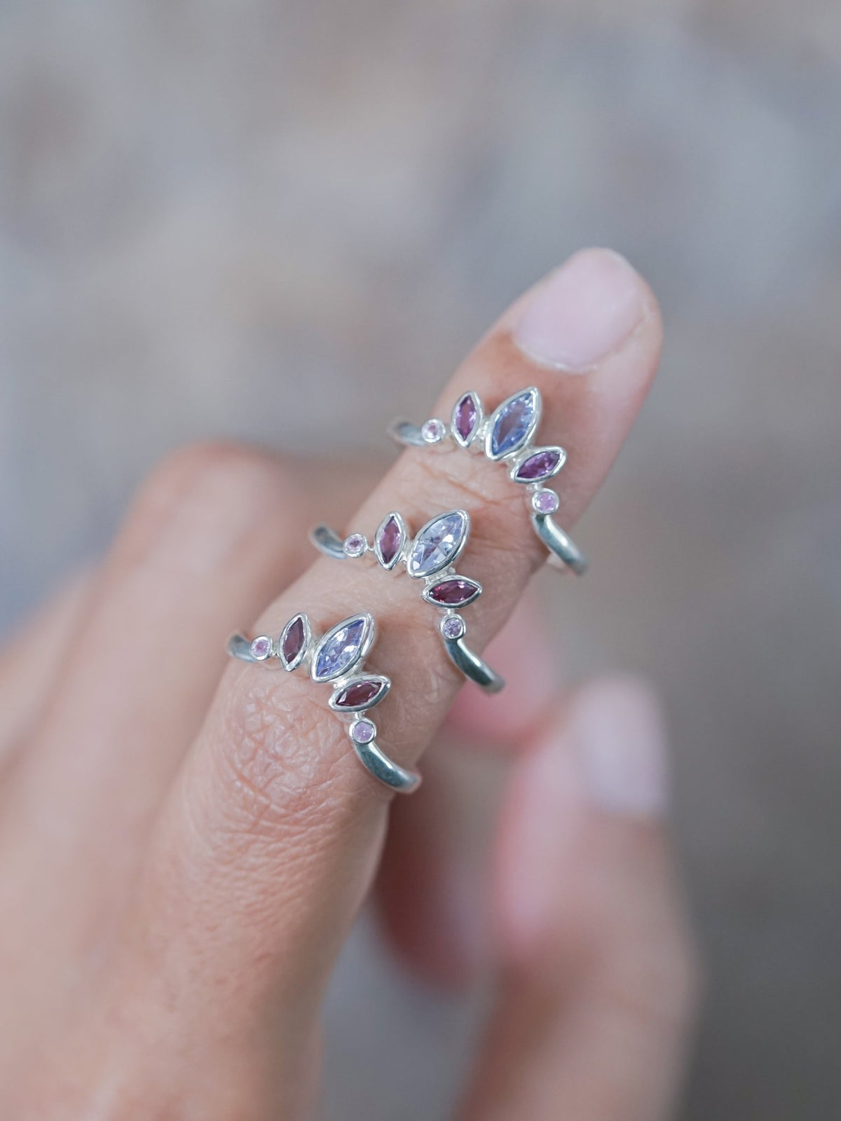 Purple Crown Ring - Gardens of the Sun | Ethical Jewelry