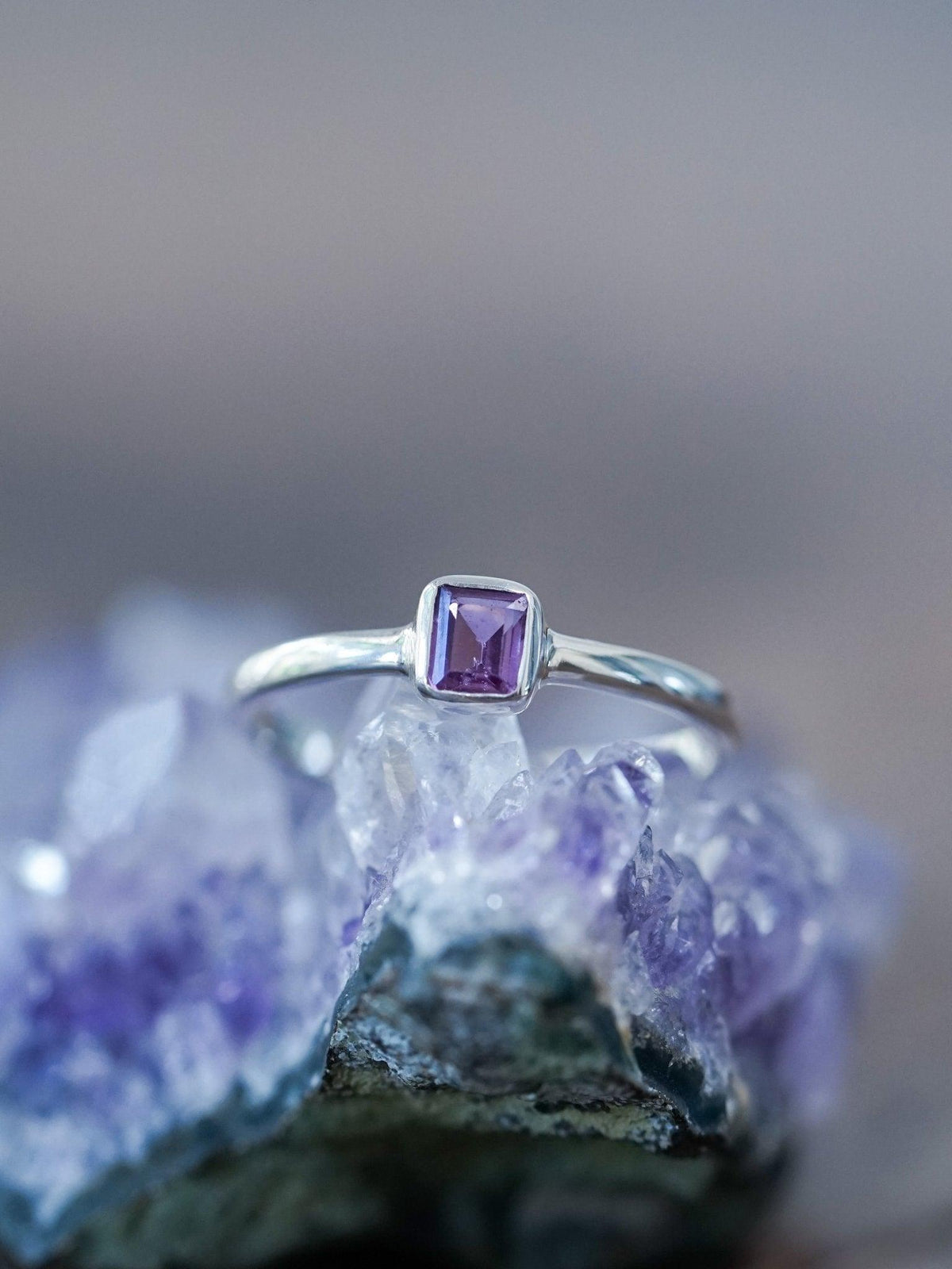 Purple Sapphire Ring - Gardens of the Sun | Ethical Jewelry