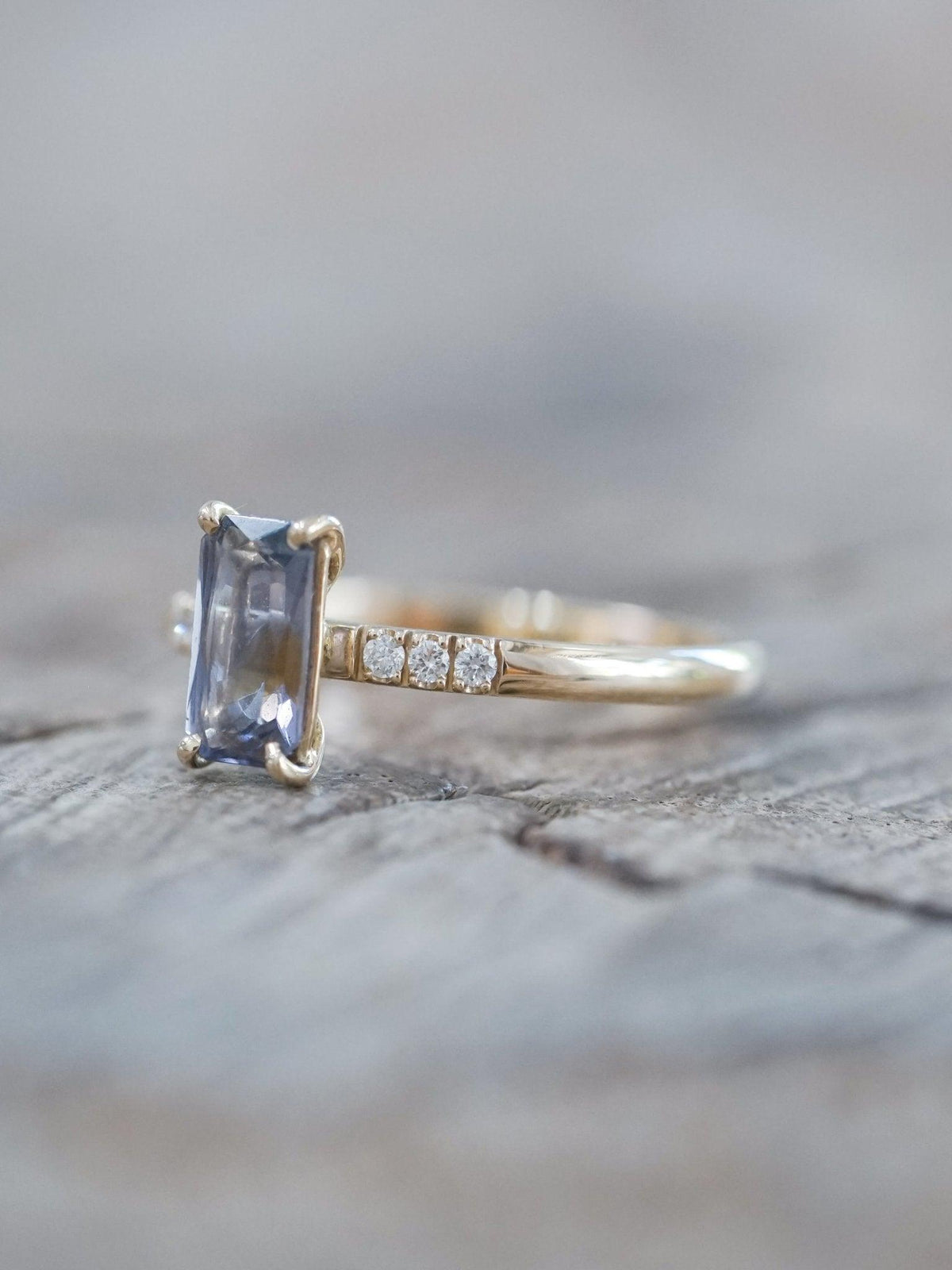 Purple Spinel Ring in Eco Gold - Gardens of the Sun | Ethical Jewelry