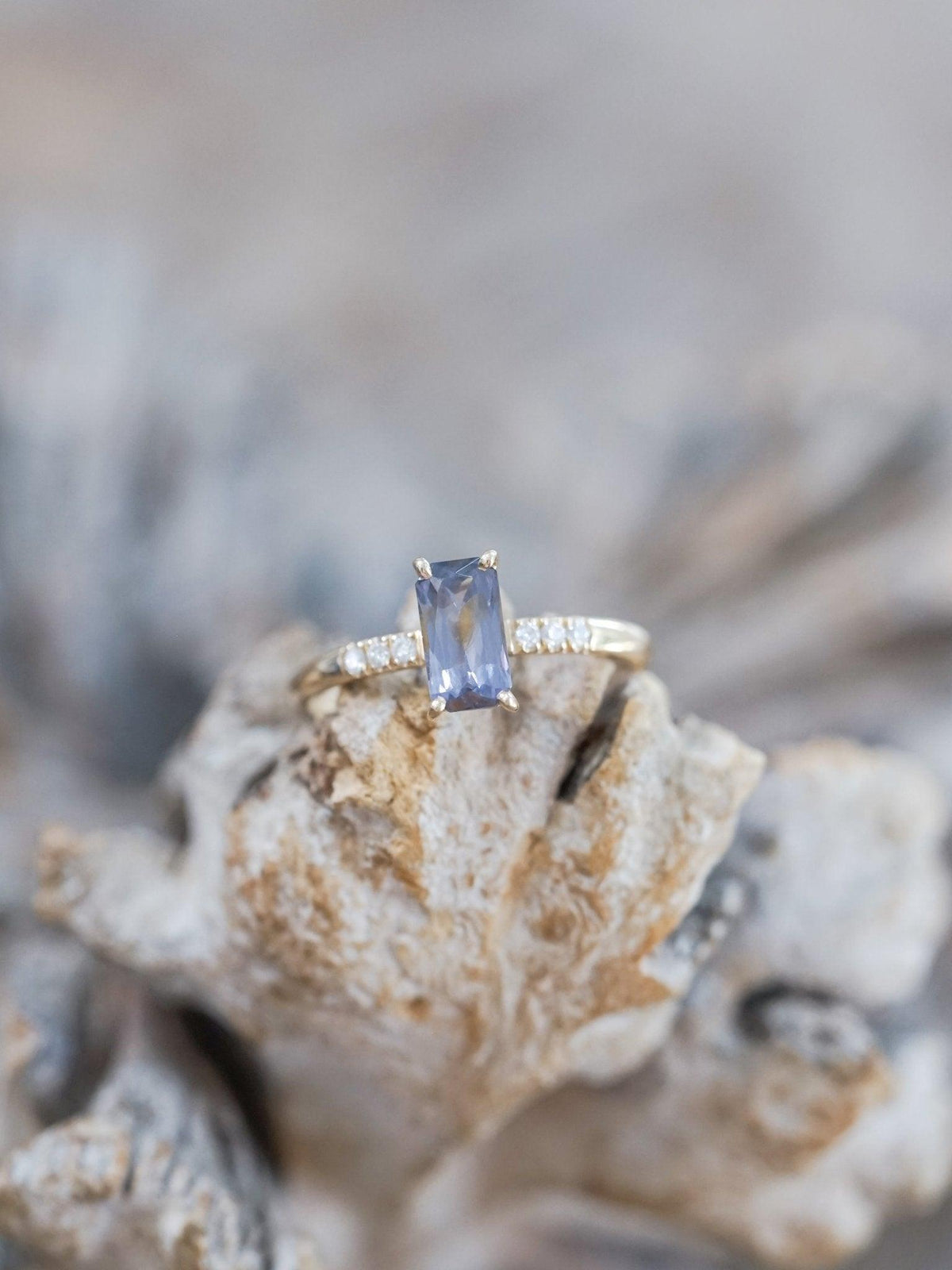 Purple Spinel Ring in Eco Gold - Gardens of the Sun | Ethical Jewelry