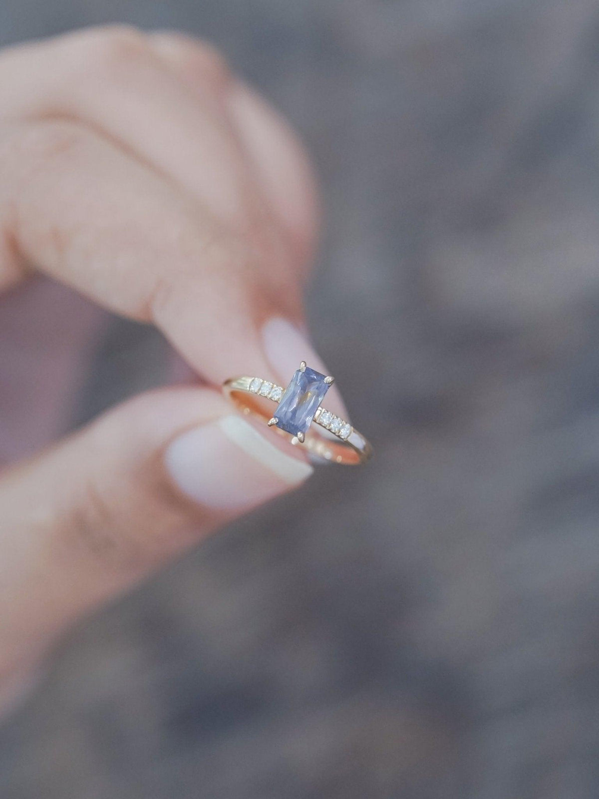 Purple Spinel Ring in Eco Gold - Gardens of the Sun | Ethical Jewelry