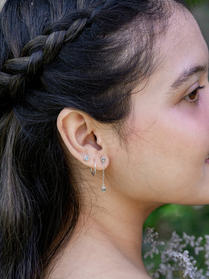 Recycled Silver Hoops - Gardens of the Sun | Ethical Jewelry