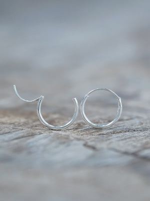 Recycled Silver Hoops - Gardens of the Sun | Ethical Jewelry