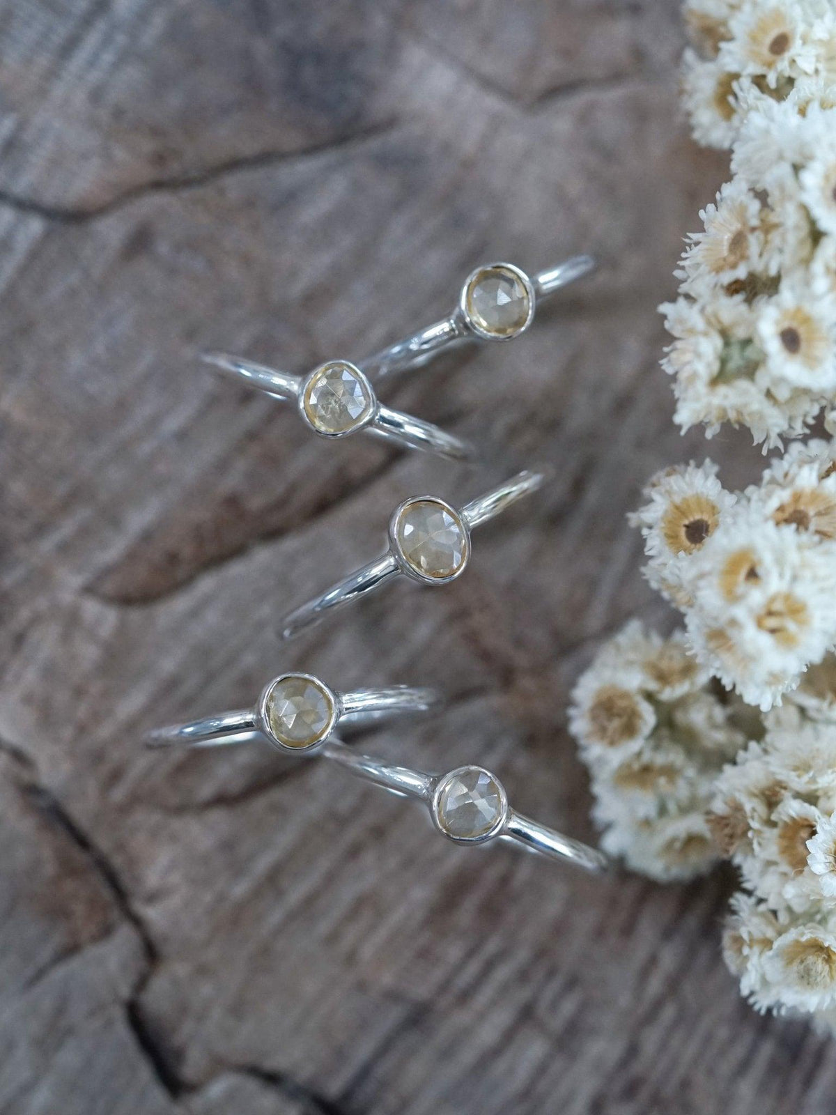 Rose Cut Citrine Ring - Gardens of the Sun | Ethical Jewelry