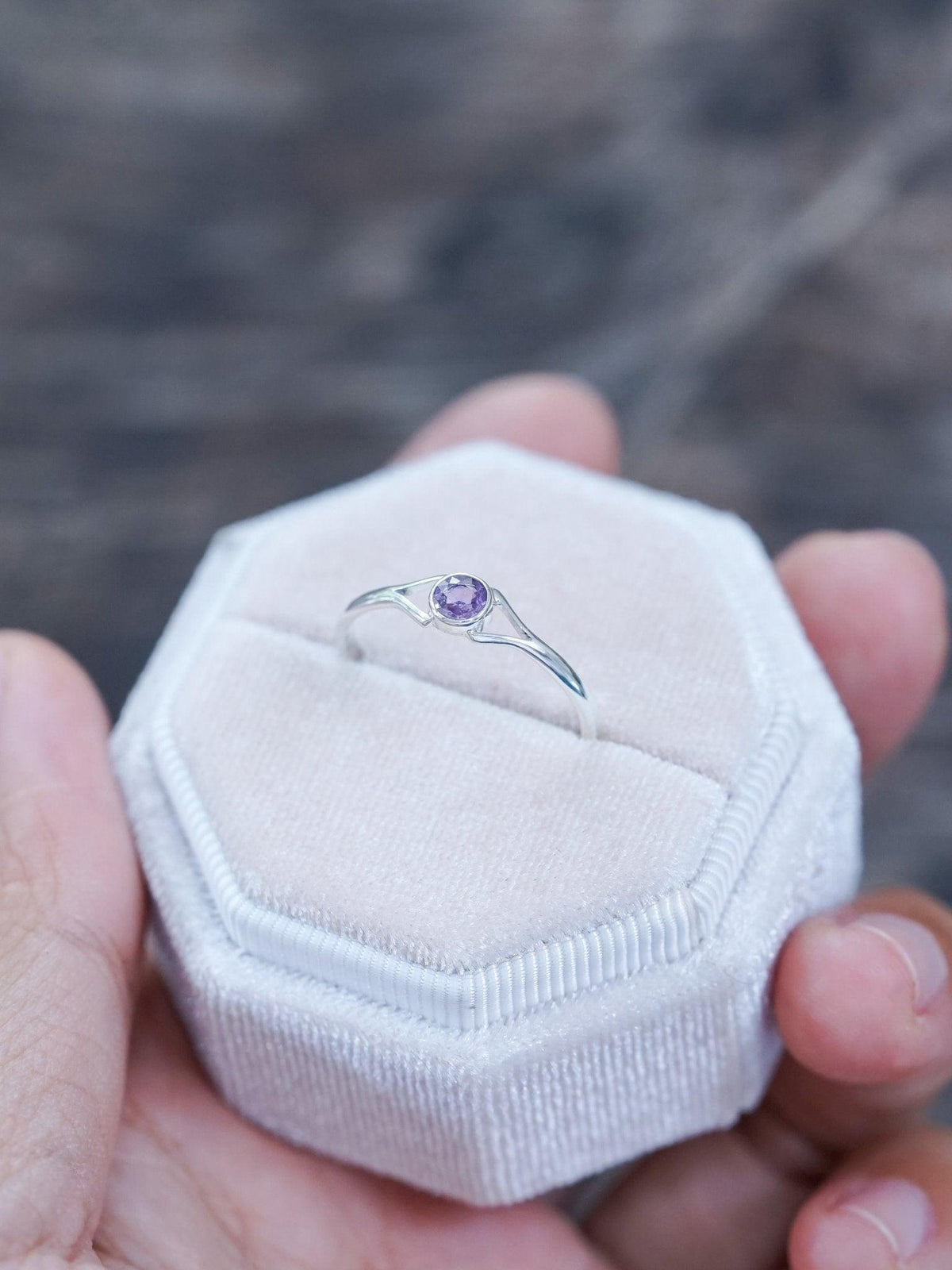 Rose Cut Sapphire Ring - Gardens of the Sun | Ethical Jewelry