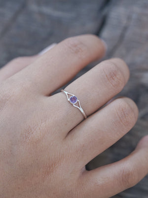 Rose Cut Sapphire Ring - Gardens of the Sun | Ethical Jewelry