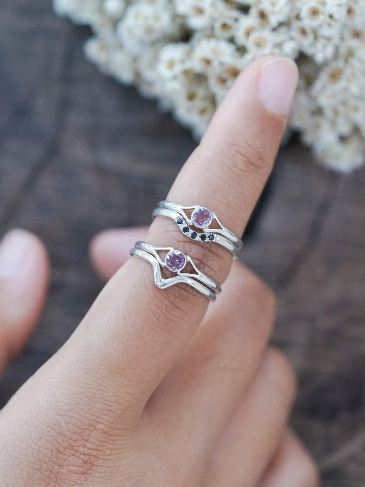 Rose Cut Sapphire Ring - Gardens of the Sun | Ethical Jewelry