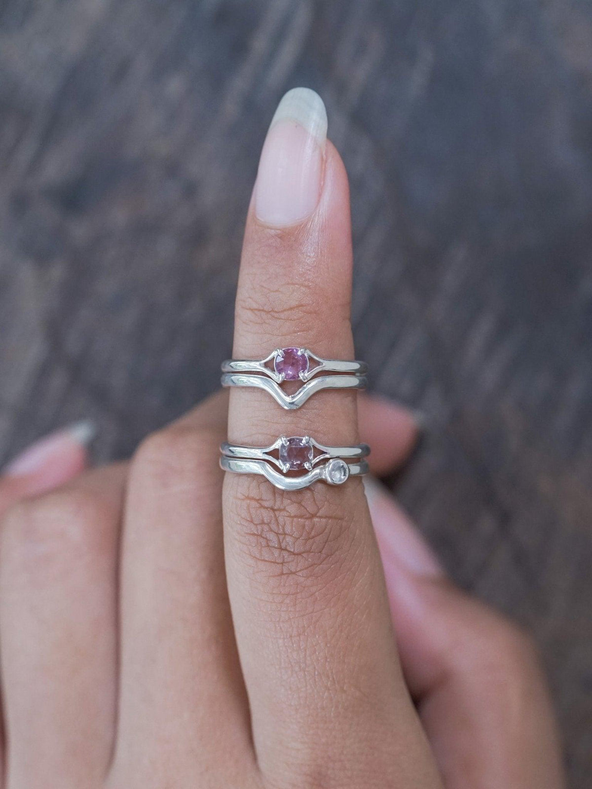 Rose Cut Sapphire Ring - Gardens of the Sun | Ethical Jewelry