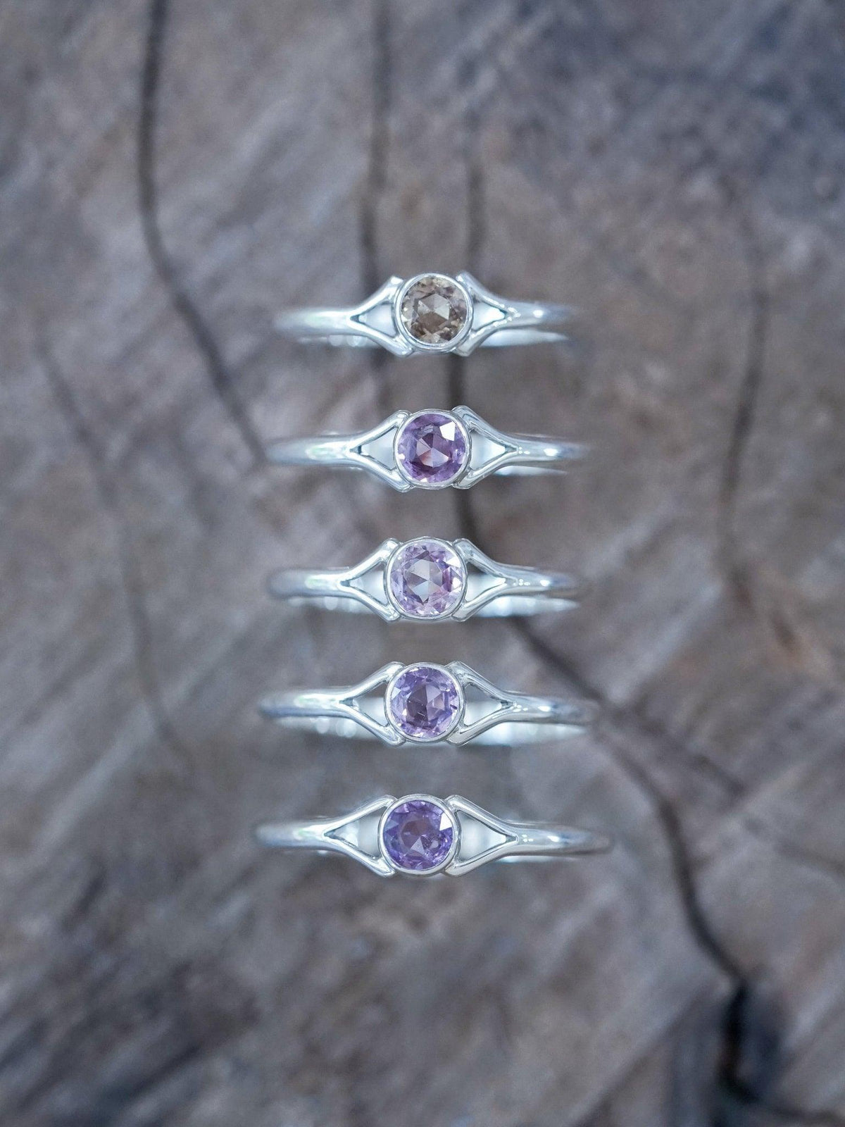 Rose Cut Sapphire Ring - Gardens of the Sun | Ethical Jewelry