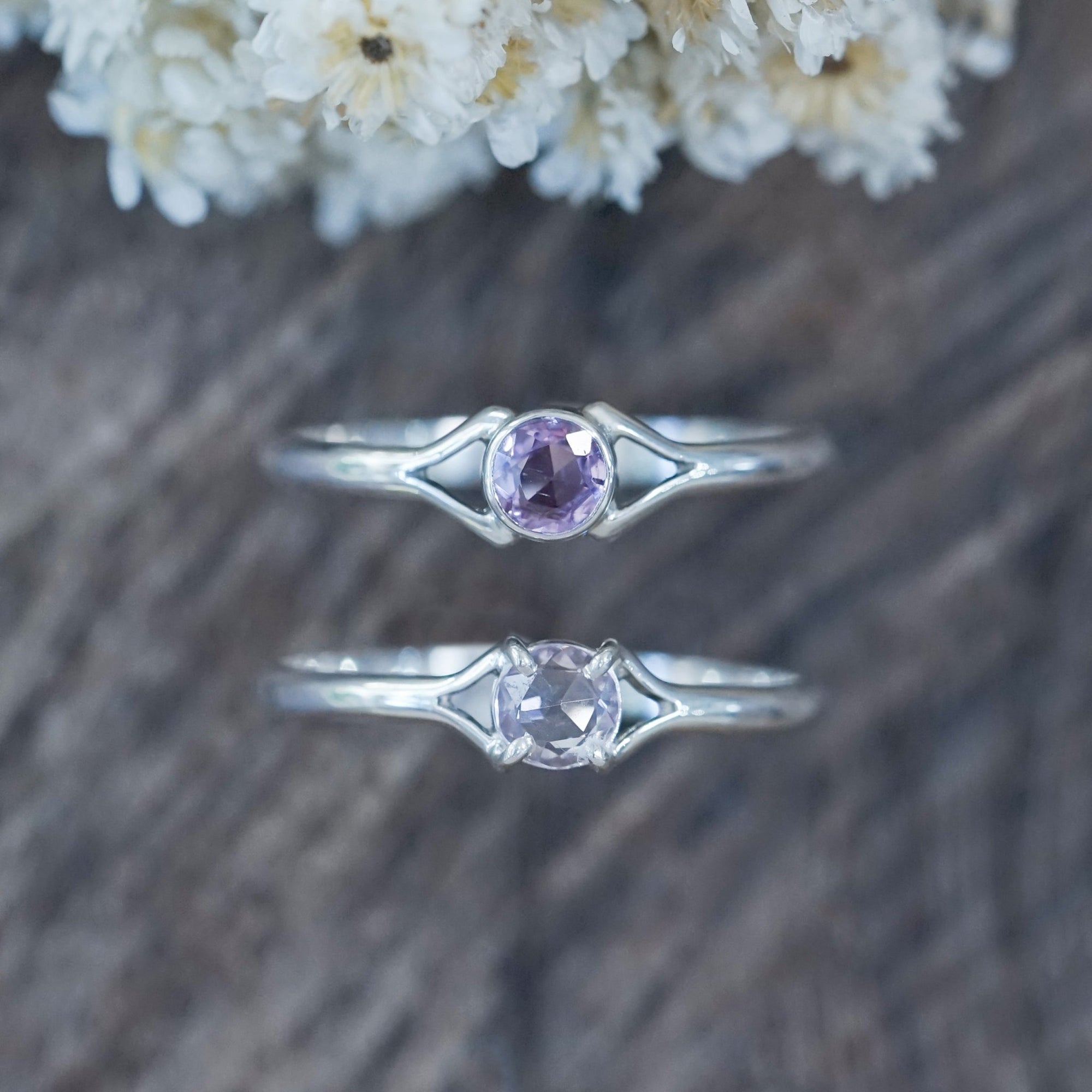 Rose Cut Sapphire Ring - Gardens of the Sun | Ethical Jewelry