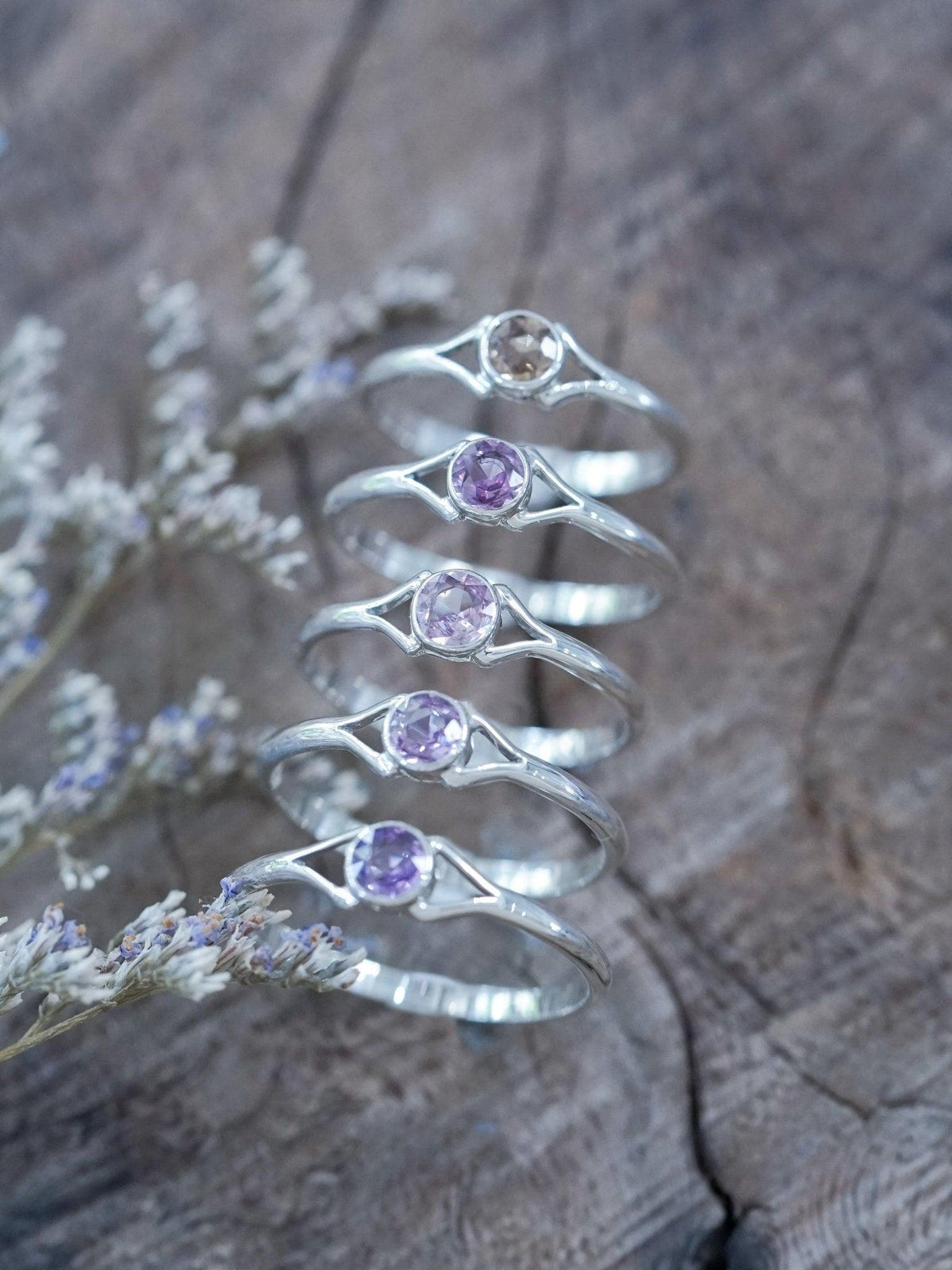 Rose Cut Sapphire Ring - Gardens of the Sun | Ethical Jewelry