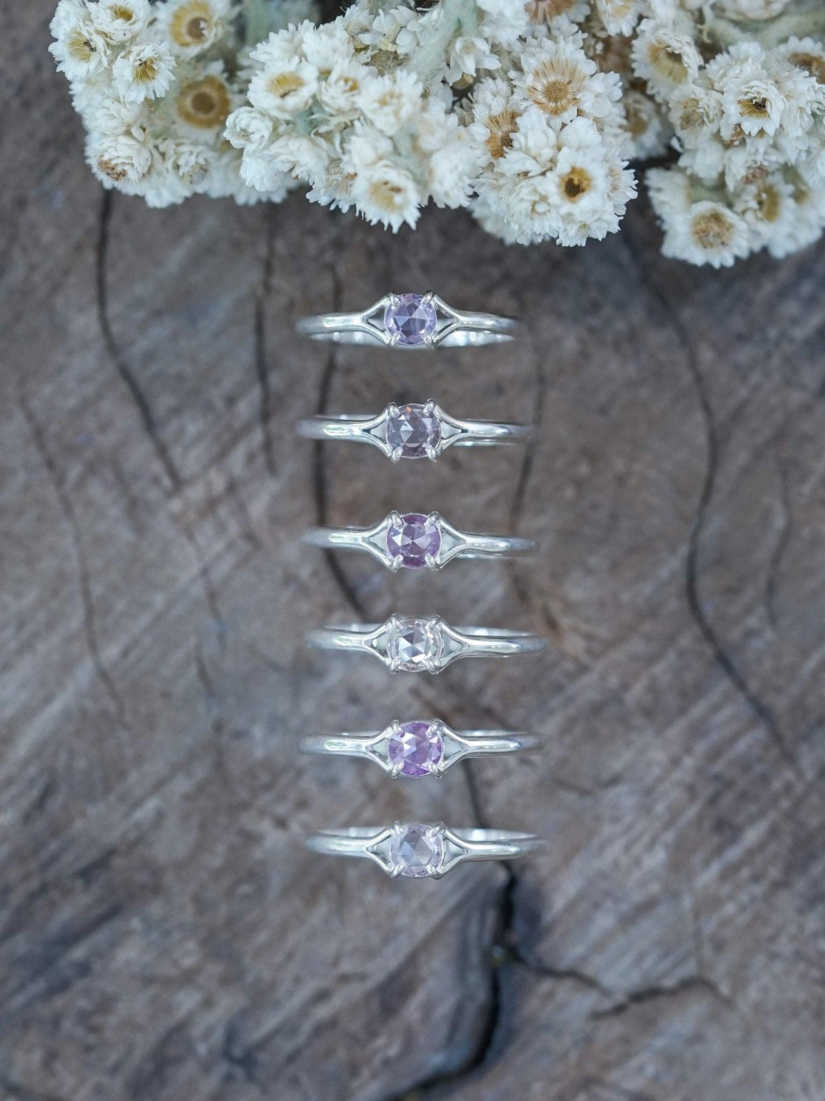 Rose Cut Sapphire Ring - Gardens of the Sun | Ethical Jewelry