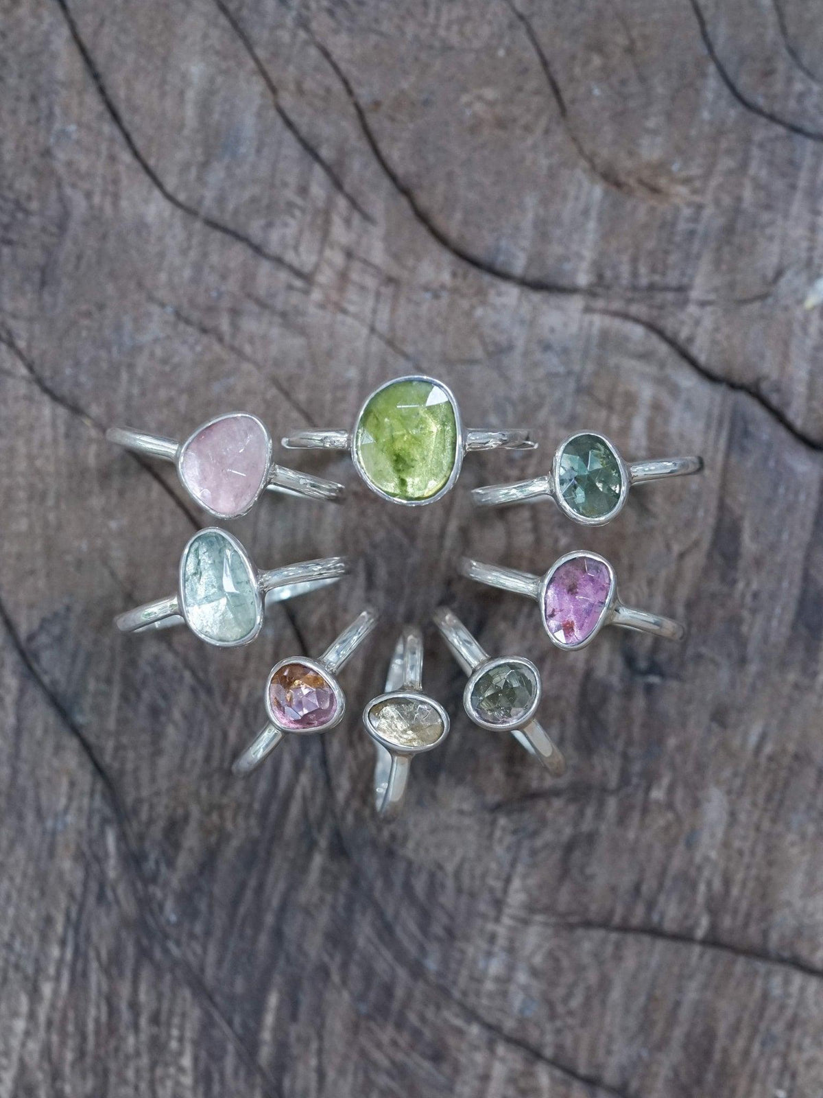 Rose Cut Tourmaline Ring - Gardens of the Sun | Ethical Jewelry