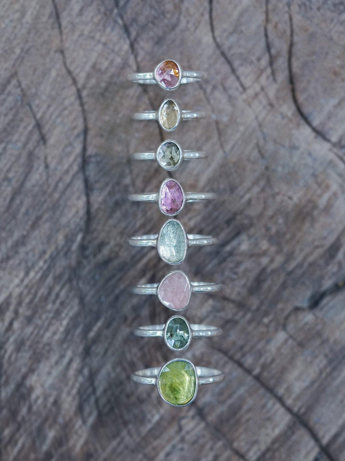 Rose Cut Tourmaline Ring - Gardens of the Sun | Ethical Jewelry