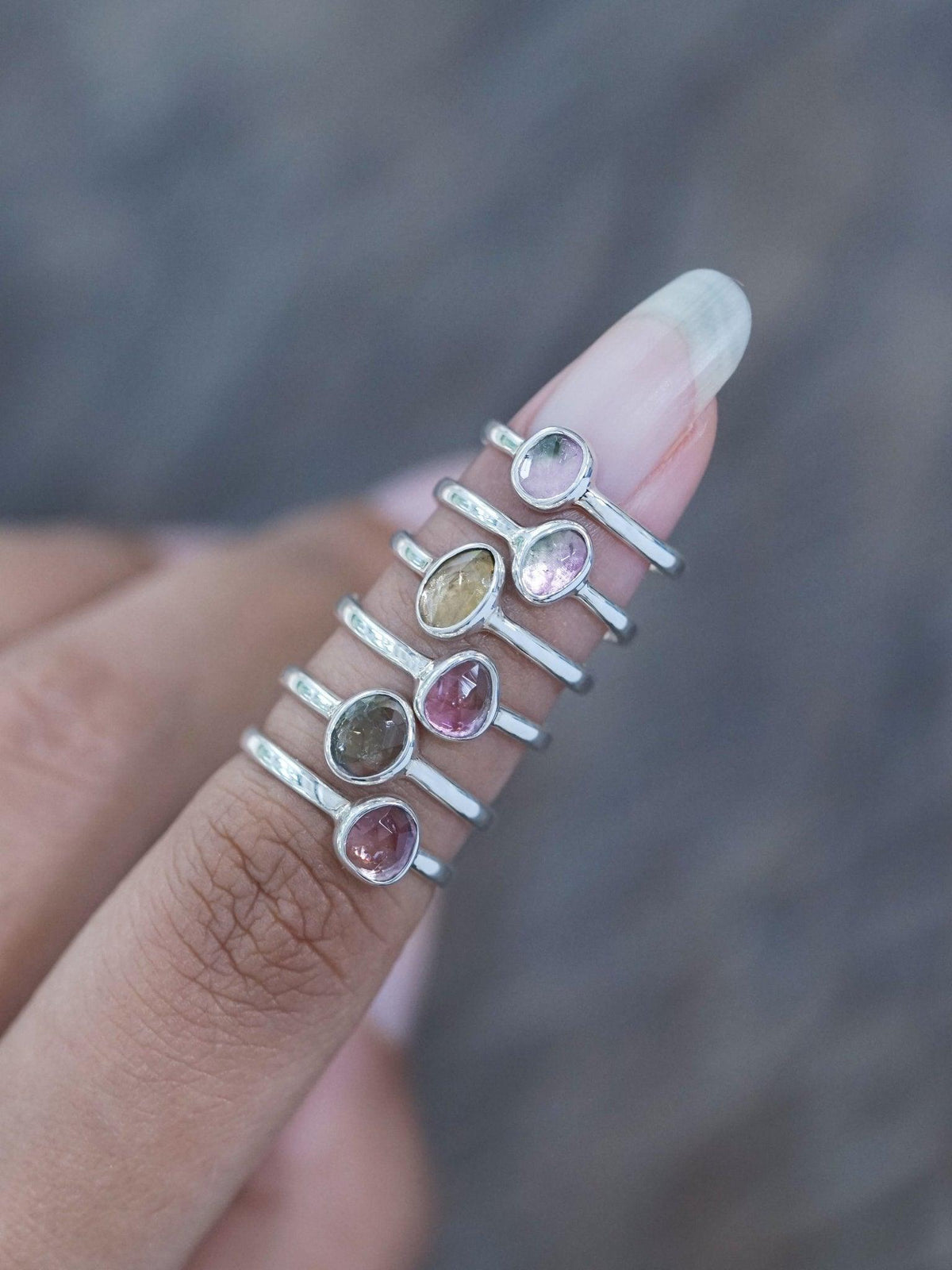 Pink tourmaline ring silver, elegant jewelry ring with colour stone, solitaire ring with rose gemstone, unique hot jewelry, rosecut tourmaline