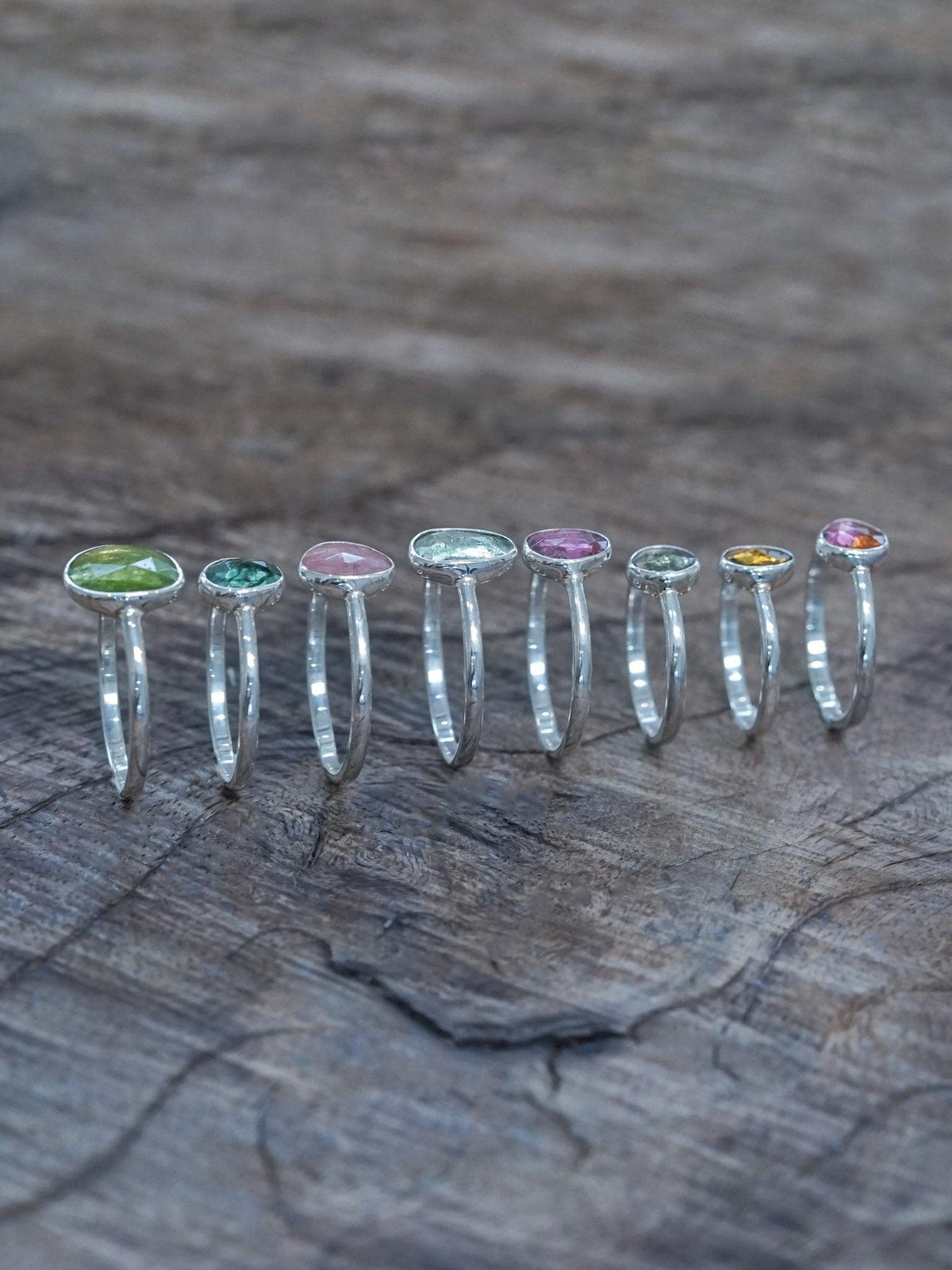 Rose Cut Tourmaline Ring - Gardens of the Sun | Ethical Jewelry