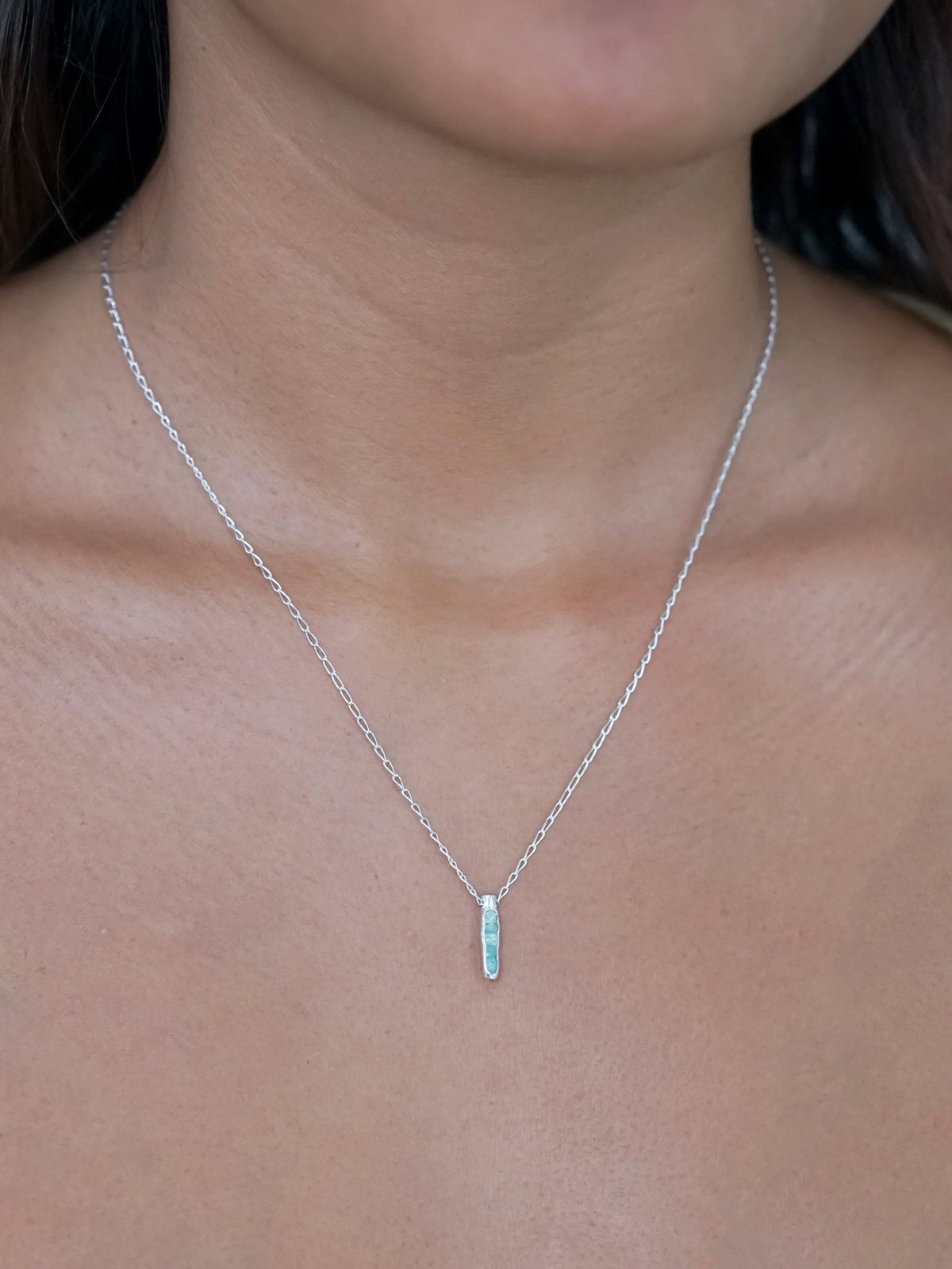 Rough Apatite Necklace with Hidden Gems - Gardens of the Sun | Ethical Jewelry