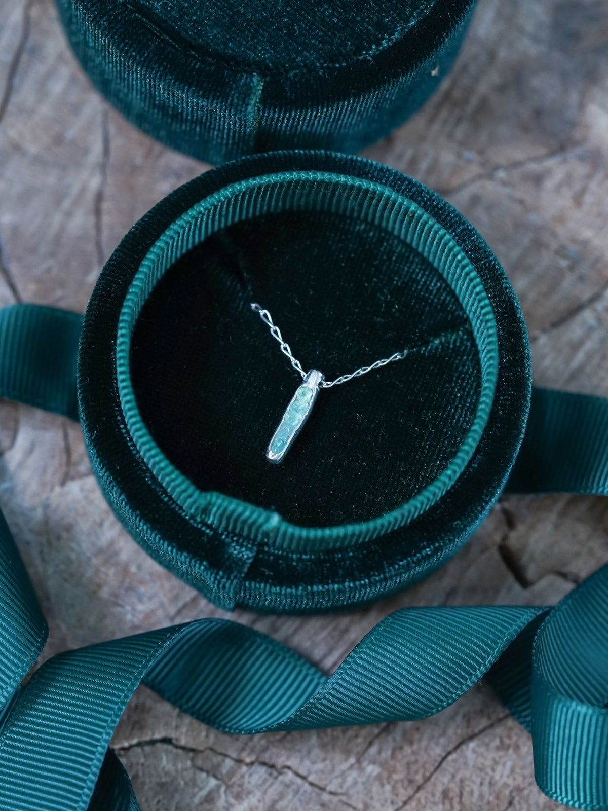 Rough Apatite Necklace with Hidden Gems - Gardens of the Sun | Ethical Jewelry