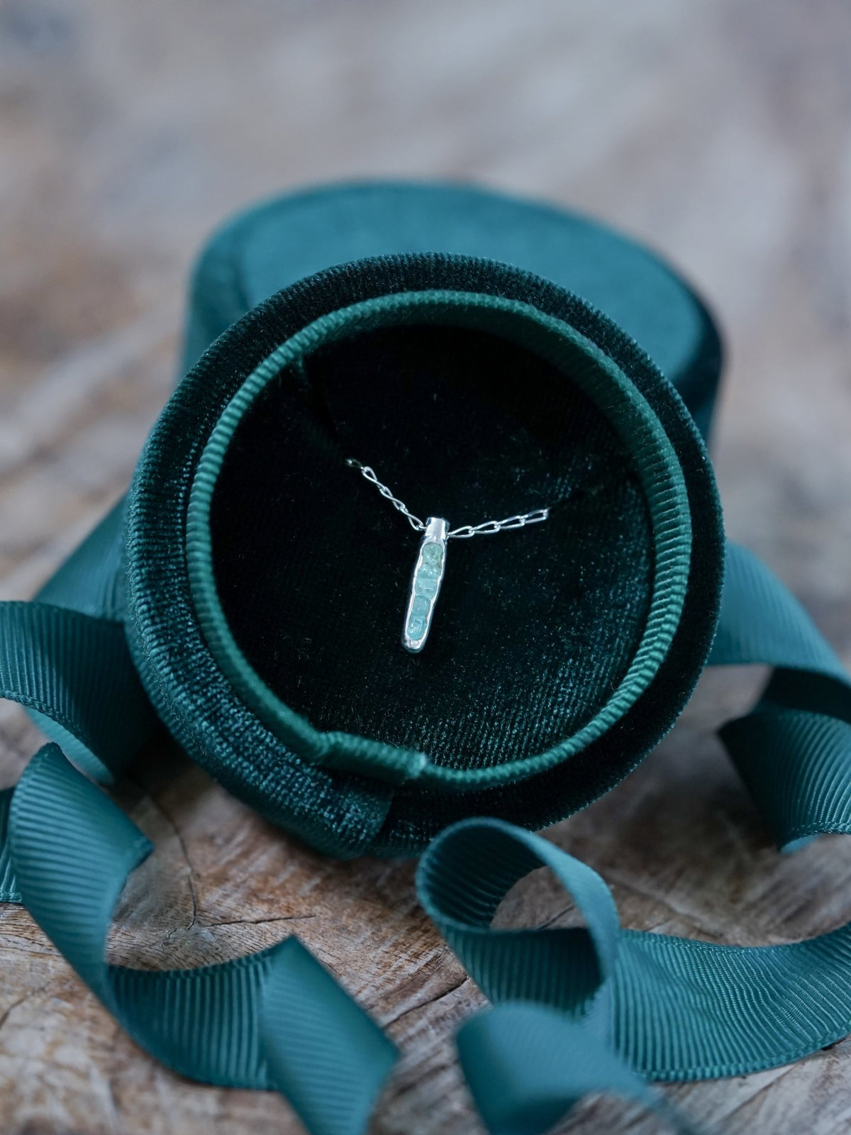 Rough Apatite Necklace with Hidden Gems - Gardens of the Sun | Ethical Jewelry