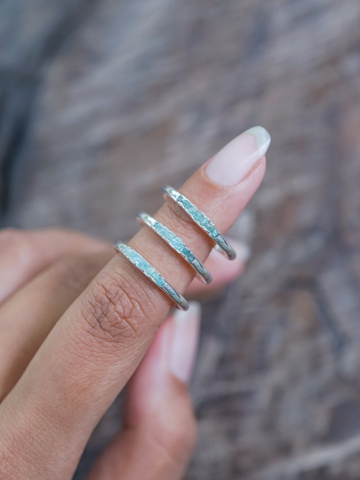 Handmade Ring, Silver Plated Ring, Natural Green Apatite Ring, Silver Ring, Rough Apatite Jewelry, Ring For Women, Adjustable fashion Ring,Gift Ring