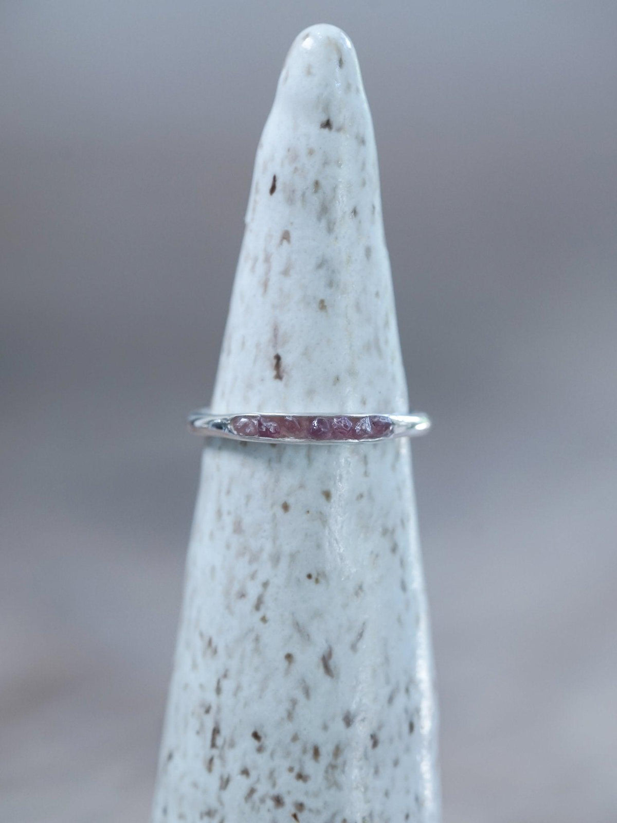 Rough Borneo Ruby Ring with Hidden Gems - Gardens of the Sun | Ethical Jewelry