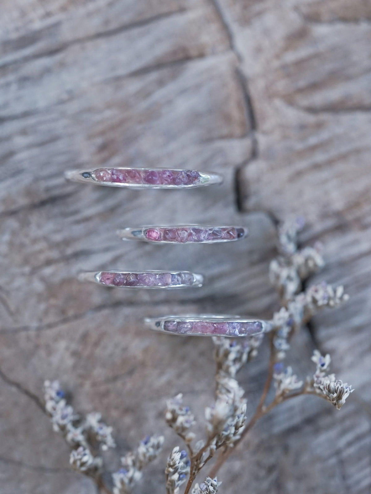 Rough Borneo Ruby Ring with Hidden Gems - Gardens of the Sun | Ethical Jewelry