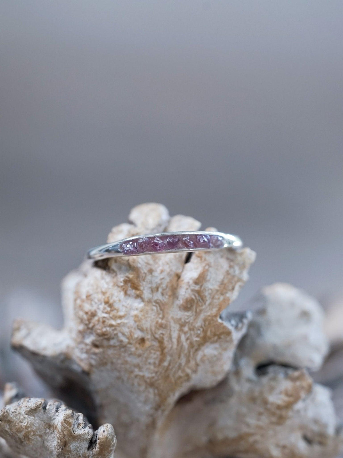 Rough Borneo Ruby Ring with Hidden Gems - Gardens of the Sun | Ethical Jewelry