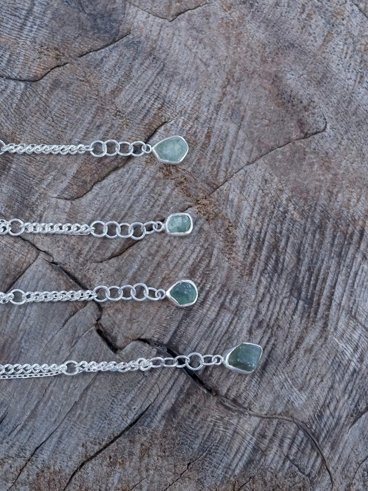 Rough Borneo Sapphire Coin Bracelet - Gardens of the Sun | Ethical Jewelry