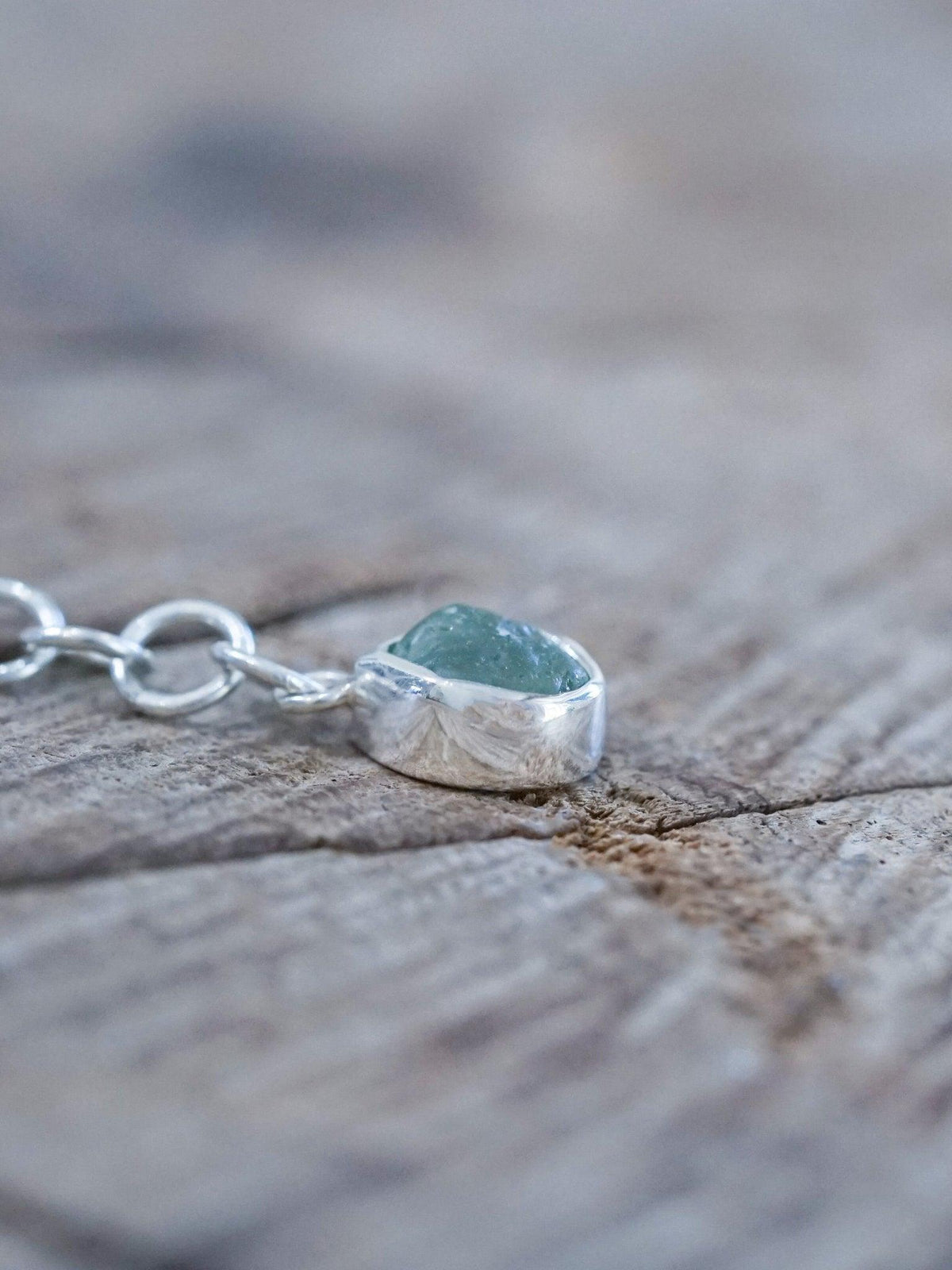 Rough Borneo Sapphire Coin Bracelet - Gardens of the Sun | Ethical Jewelry