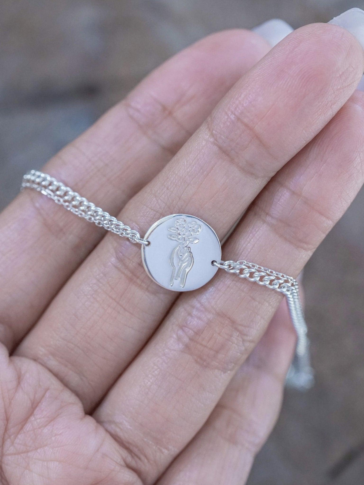 Rough Borneo Sapphire Coin Bracelet - Gardens of the Sun | Ethical Jewelry