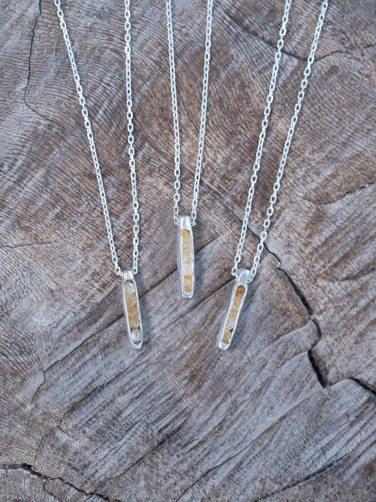 Rough Citrine Necklace with Hidden Gems - Gardens of the Sun | Ethical Jewelry