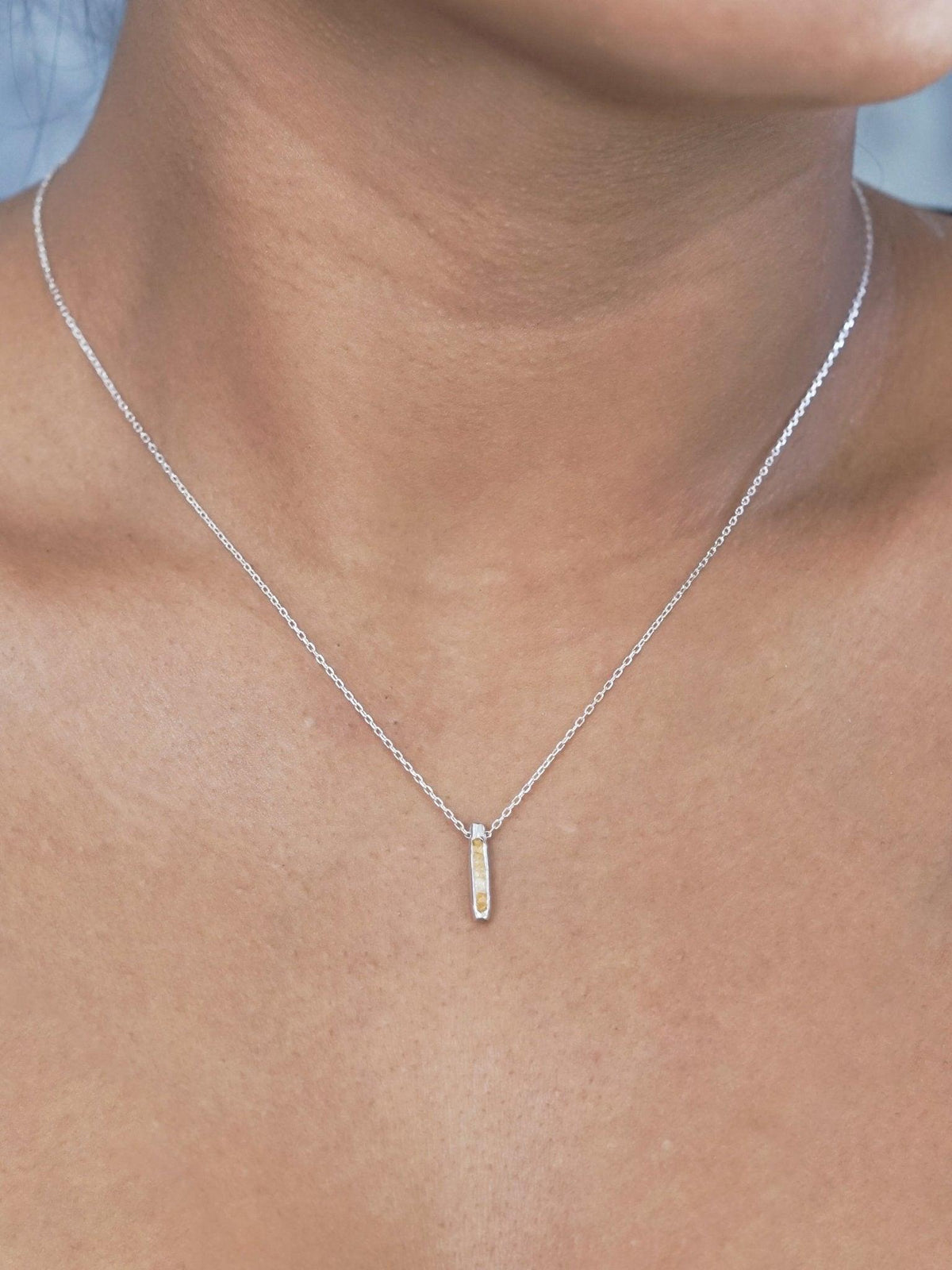 Rough Citrine Necklace with Hidden Gems - Gardens of the Sun | Ethical Jewelry