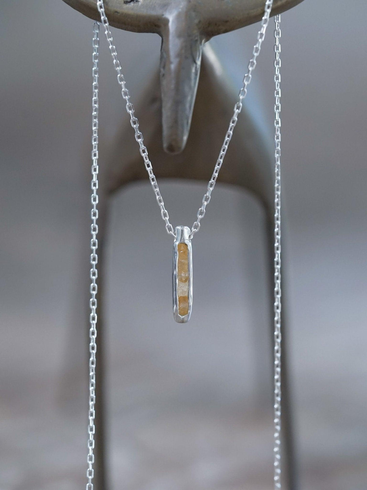 Rough Citrine Necklace with Hidden Gems - Gardens of the Sun | Ethical Jewelry