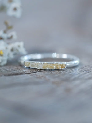 Rough Citrine Ring with Hidden Gems - Gardens of the Sun | Ethical Jewelry