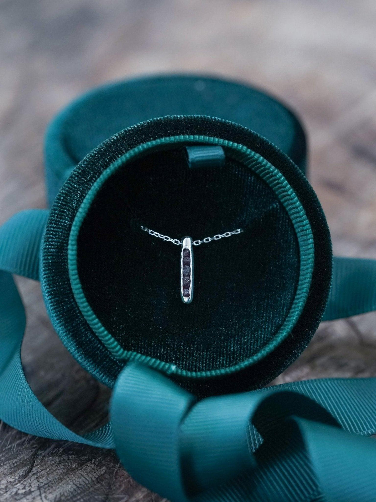 Rough Garnet Necklace with Hidden Gems - Gardens of the Sun | Ethical Jewelry