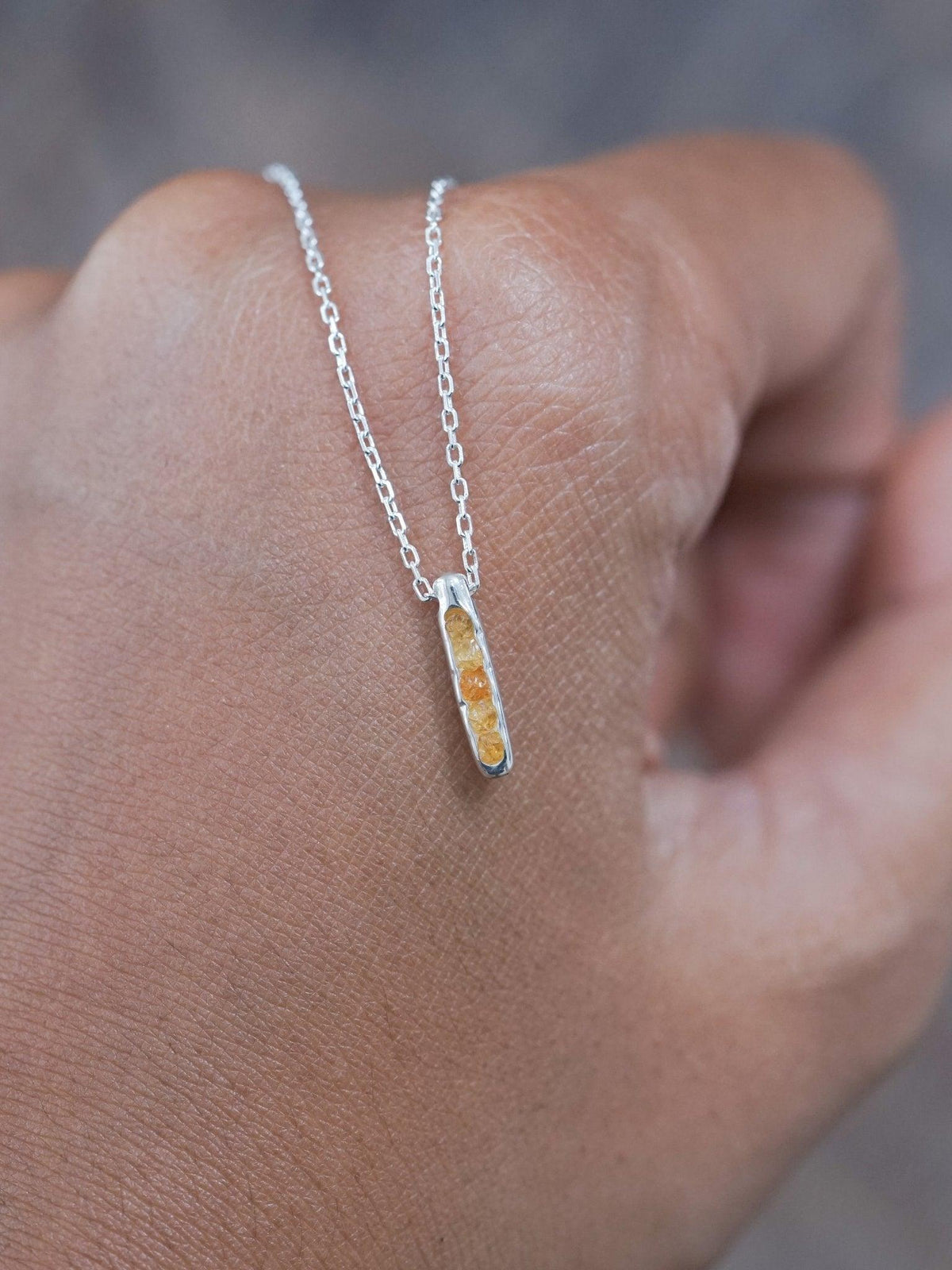 Rough Garnet Necklace with Hidden Gems - Gardens of the Sun | Ethical Jewelry