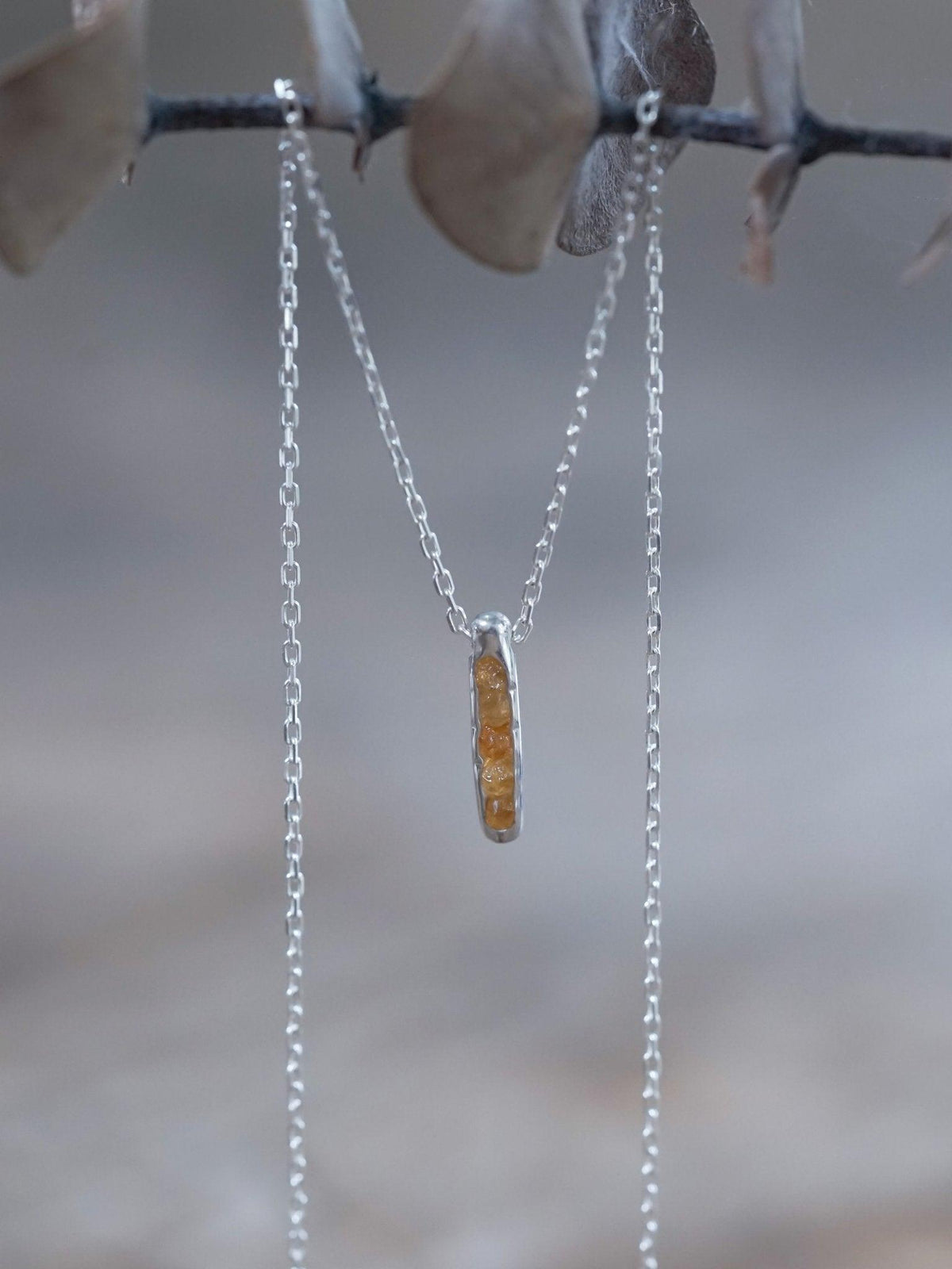 Rough Garnet Necklace with Hidden Gems - Gardens of the Sun | Ethical Jewelry