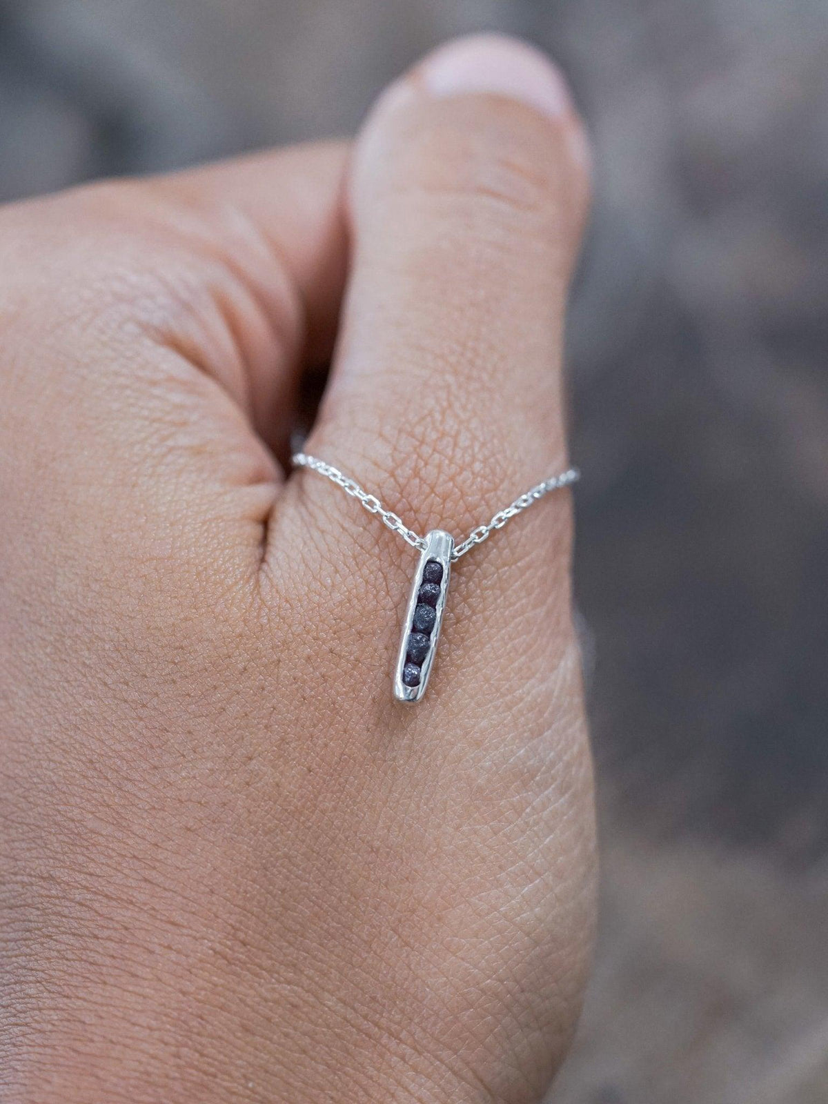 Rough Garnet Necklace with Hidden Gems - Gardens of the Sun | Ethical Jewelry