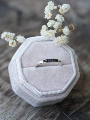 Rough Garnet Ring with Hidden Gems - Gardens of the Sun | Ethical Jewelry