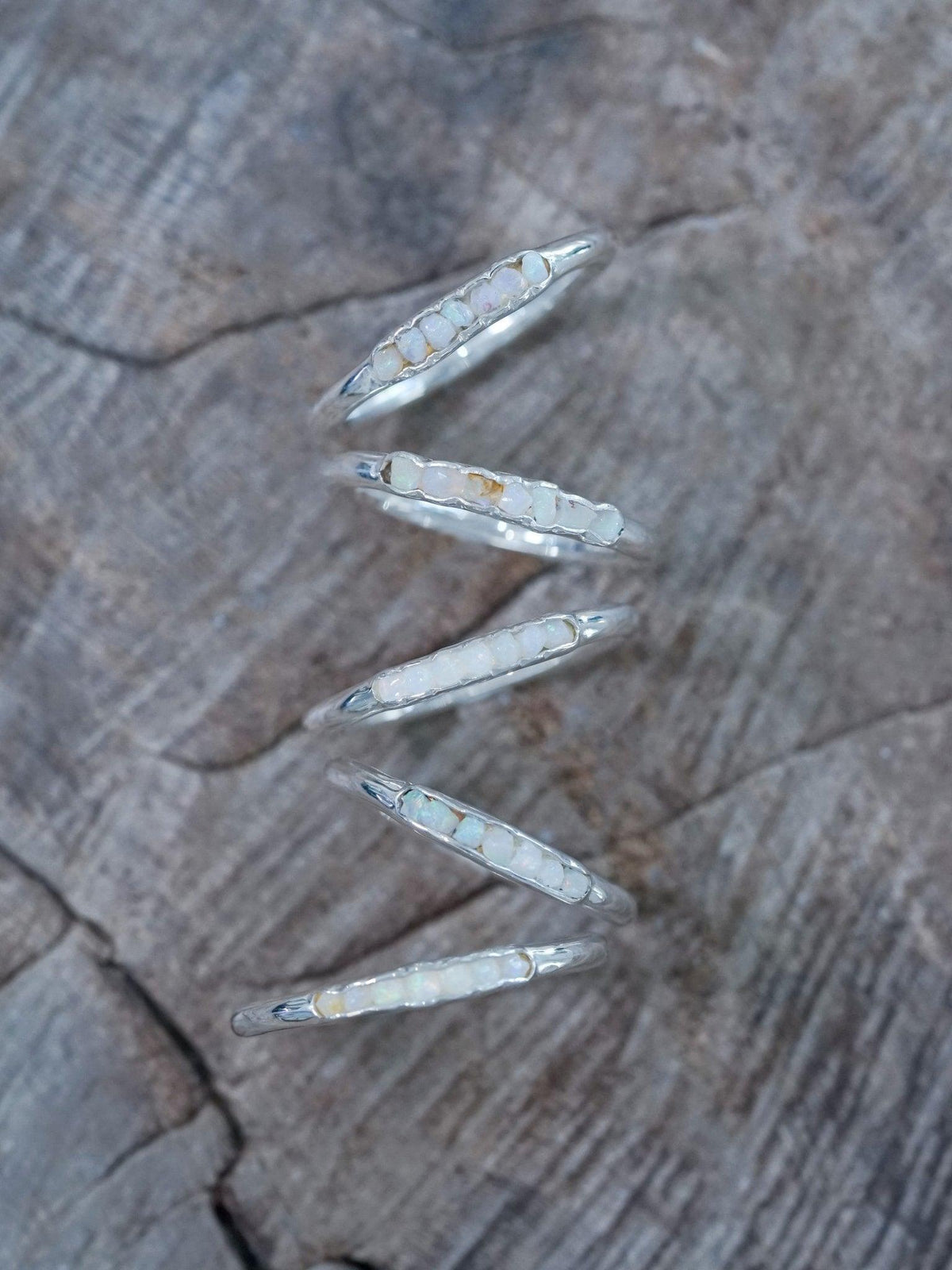 Rough Opal Ring with Hidden Gems - Gardens of the Sun | Ethical Jewelry